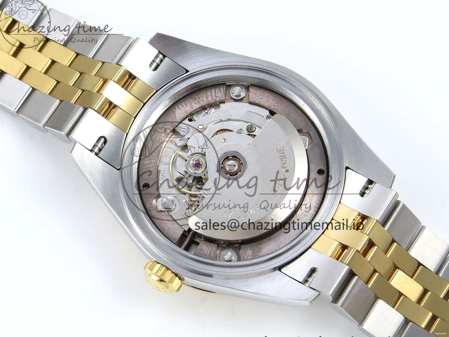 Best ETA 31 904L 278273 1:1 Edition Steel DateJust Bracelet Gray on YG 2688 SS Jubilee Diamonds Dial ARF 0206